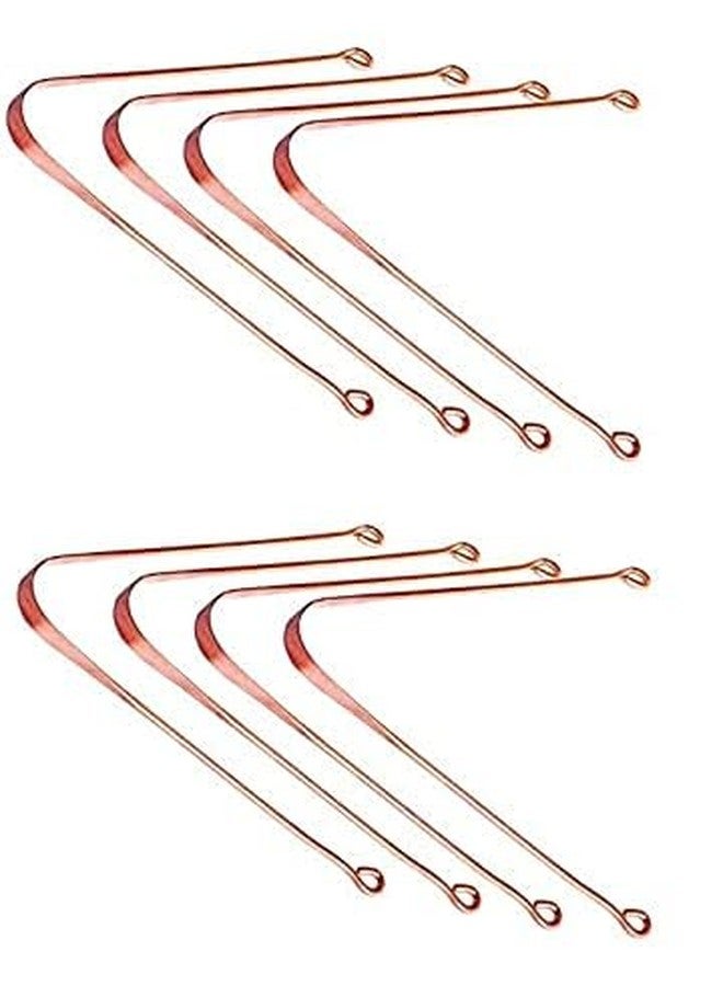 QimacPlus Pure Copper Tongue Cleaner: Ayurvedic Remedy for Kids and Adults, Promoting Daily Oral Dental Hygiene, Fresh Breath, and Overall Health Set of 8` - Image 1